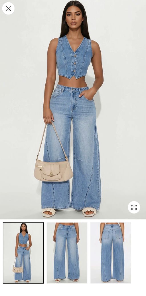 MC-0131 Ojai Seamed Barrel Wide Leg Jean - Light Wash