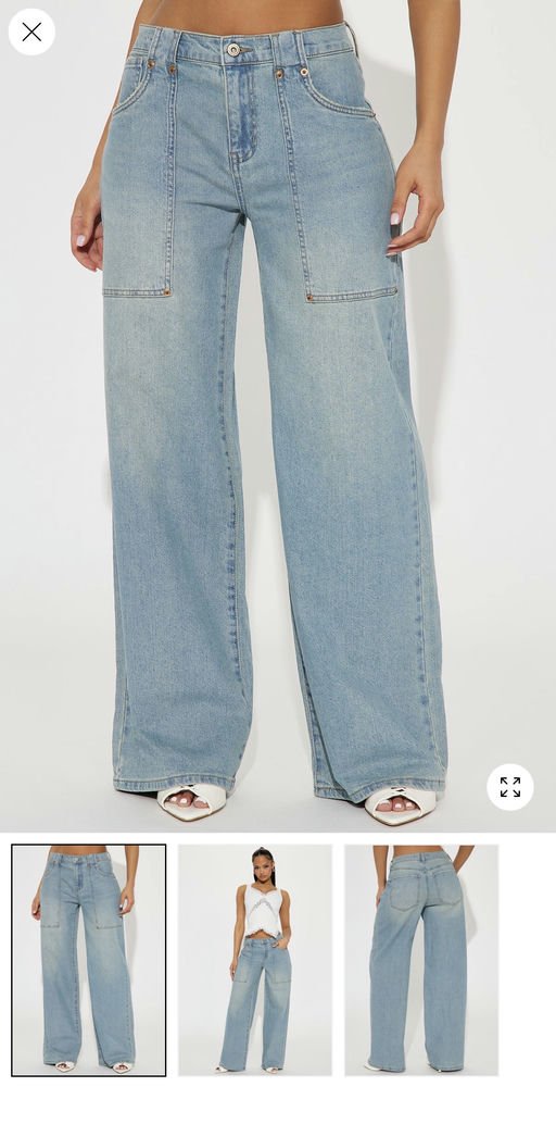 Already There Stretch Baggy Jeans - Vintage Wash