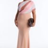 Amelia One Shoulder Maxi Dress Set - Tan/Multi Amelia One Shoulder Maxi Dress Set - Tan/Multi