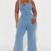 Atlanta Denim Jumpsuit - Light Wash Atlanta Denim Jumpsuit - Light Wash