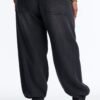 Esplanade Tie Waist Loose Drapey Jogger Jeans - Black Wash Esplanade Tie Waist Loose Drapey Jogger Jeans - Black Wash