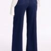 Amber Knit Wide Leg Pant 33″ - Rinse Blue Wash Amber Knit Wide Leg Pant 33″ - Rinse Blue Wash