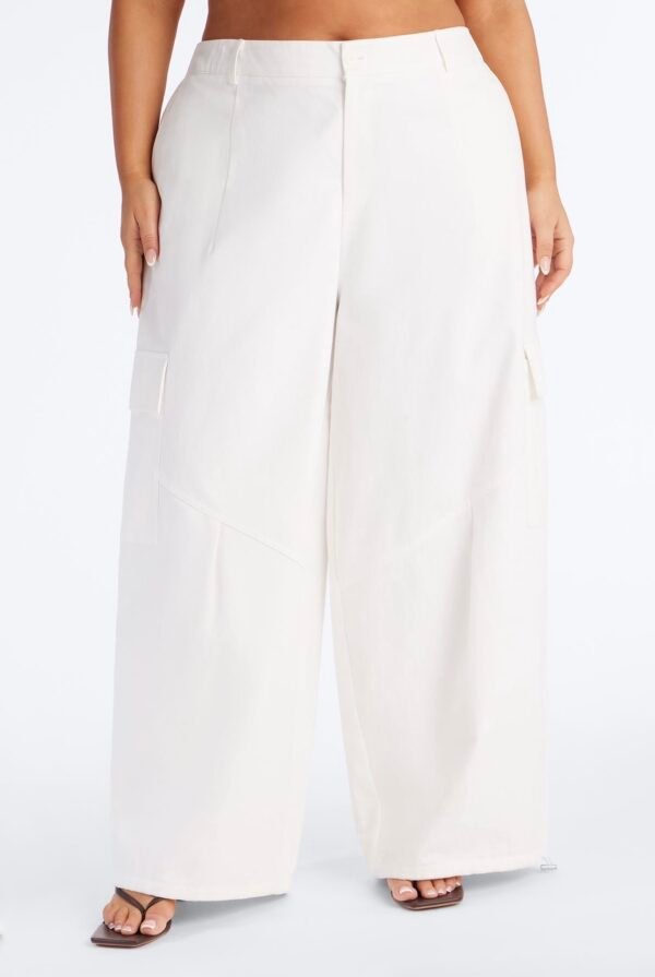Aerin Mid Rise Cargo Jogger Pant 30″ - Ivory