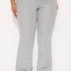 Korey Waffle Knit Fold Over Pants - Black Korey Waffle Knit Fold Over Pants - Black