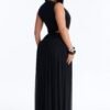 Jocelyn Cut Out Mesh Maxi Dress - Black