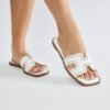 Joele Flat Sandals - White