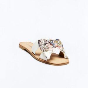 Maldives Bow Slip On Sandals - White