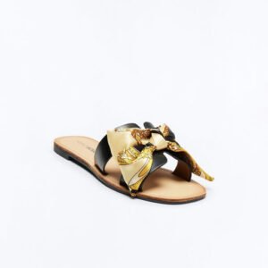 Maldives Bow Slip On Sandals - Black