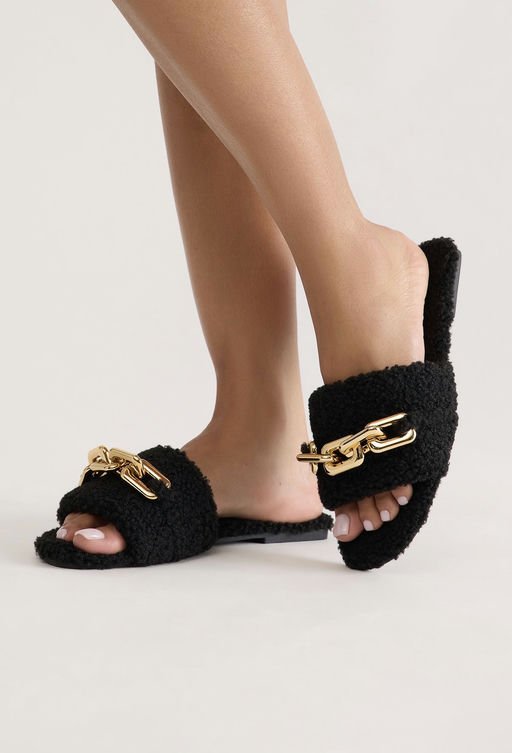 MC-0568 Grady Shepra Hardware Sandals - Black