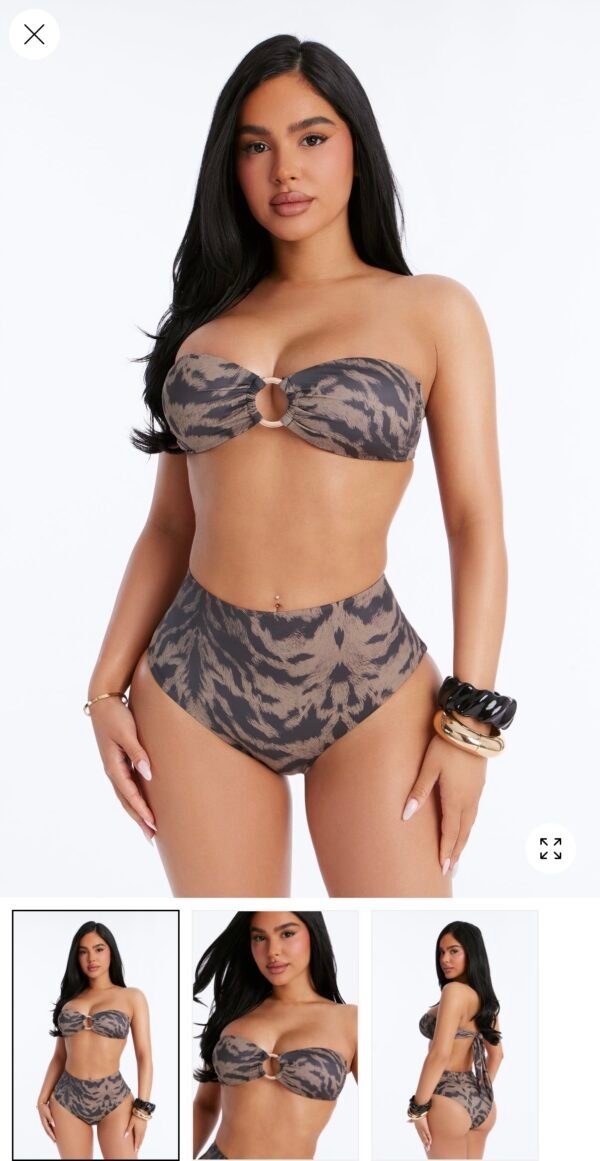Around Me 2pc Bandeau Bikini - Olive Around Me 2pc Bandeau Bikini - Olive