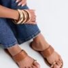 Huntington Beach Toe Ring Sandals - Tan