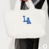LA Muse Faux Fur Tote - Ivory