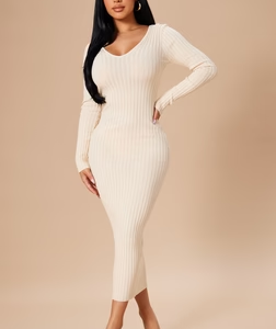 MC-0004 Kallan Knit Dress - Taupe