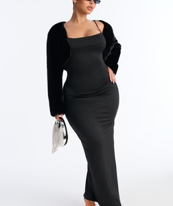Reyna Backless Maxi Dress - Black