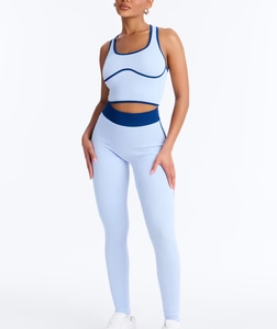 Sunday Mode Seamless Legging Set - Light Blue