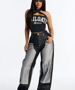 MC-0074 Double Agent Utility Panel Jeans - Black