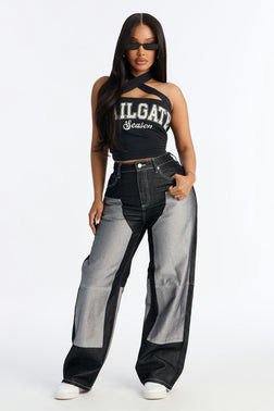 Double Agent Utility Panel Jeans - Black