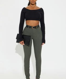 Hyperstretch Skinny Pants - Military Green