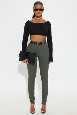 Hyperstretch Skinny Pants - Military Green