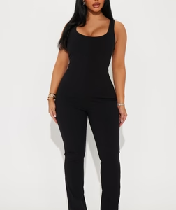 Bronte Heavy Ribbed Jumpsuit - Black