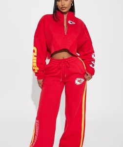 Chiefs Second Half Come-Back Wide Leg Pant - Red