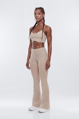 ButterSoft™ 33″ Low Rise Foldover Flare Legging - Stone