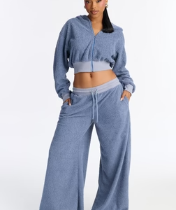 MC-0187 Lyla Sherpa Lounge Pant - Slate Blue