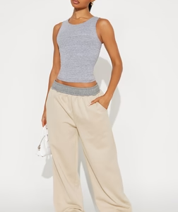 Ryder Fleece Lounge Pant - Stone