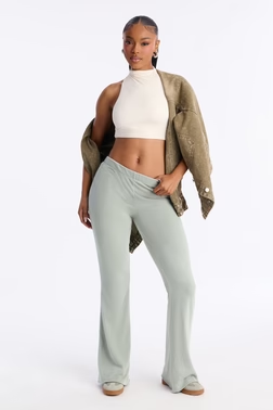 Just Chill Lounge Flare Pant - Sage