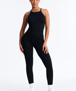 MC-0213 Empowered Performance Seamless Legging Set - Black