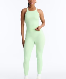 MC-0215 Empowered Performance Seamless Legging Set - Sage