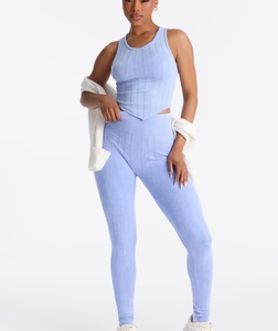 MC-0216 Easy Days Seamless Legging Set - Periwinkle