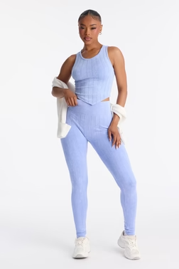 Easy Days Seamless Legging Set - Periwinkle