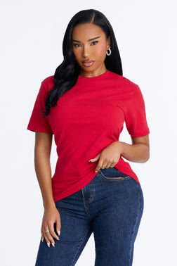 Random Tuesday Oversized T Shirt - Red