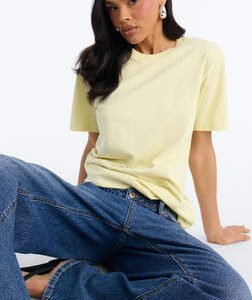 Random Tuesday Oversized T Shirt - Chartreuse