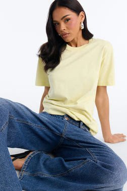 Random Tuesday Oversized T Shirt - Chartreuse