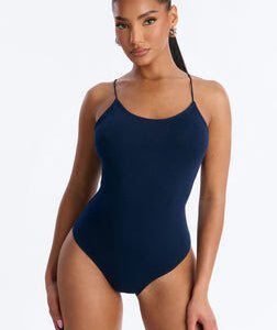 Just Like That Cami Bodysuit - Navy