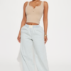 On My Way Out Baggy Relaxed Jeans - Light Wash