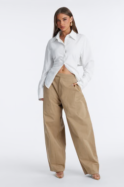 Like You Mean It Tie Back Pinstripe Shirt - White/combo