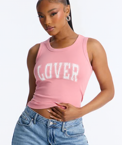 Lover Tank Top - Light Pink