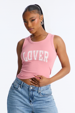 Lover Tank Top - Light Pink