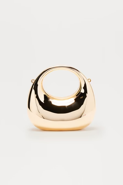 My Mini Me Metal Clutch - Gold