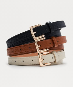 Small Waist Big Confidence Trio Belt Set - Black/combo