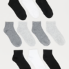 10 Pack Quarter Length Socks - Black/combo