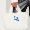 LA Muse Faux Fur Tote - Ivory