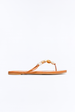 Brooke Stone Flip Flops - Tan