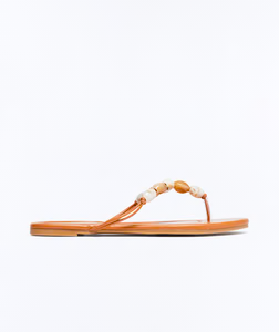 Brooke Stone Flip Flops - Tan
