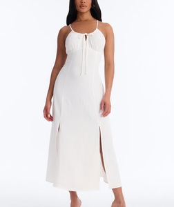 Sadie Sleeveless Airflow Maxi Dress - Cream